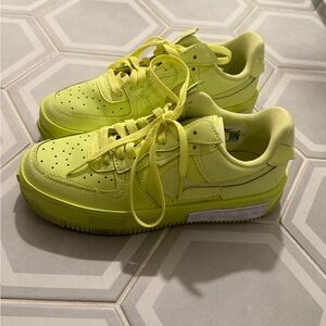 Nike Women's Air Force 1 Fontanka in Yellow Strike
